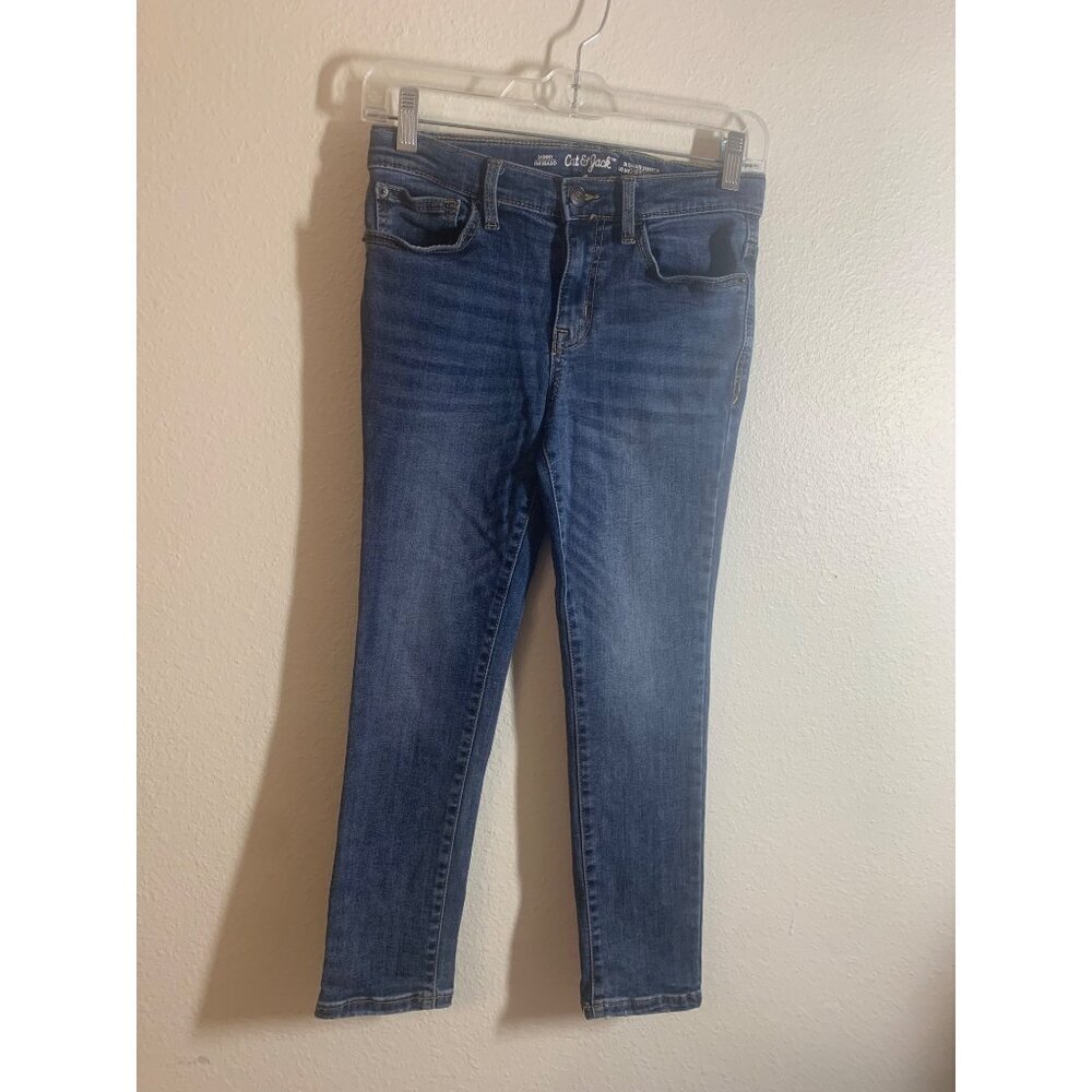 Cat & Jack Skinny Stretch Denim Blue Jeans Kids Size 10 AC7